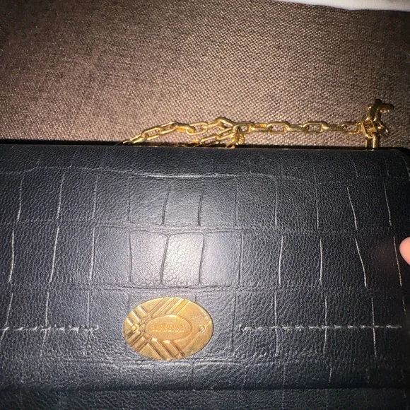 Burberry Black Leather Chain Bag - Picture 7 of 7